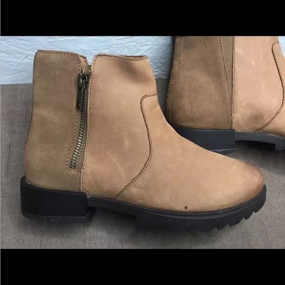 Sorel Emelie II Zip Women's Ankle Boots Brown Waterproof Leather Side Zip Size 7 - Picture 6 of 15